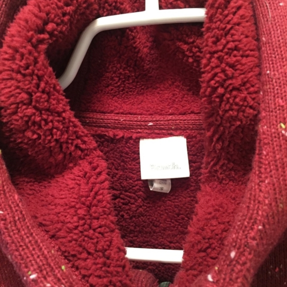 Bench Magenta Knit Zip Up Fur Lined Jacket - Picture 2 of 5